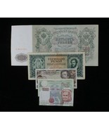 European Nations 5-Notes Lot // Austria Hungary Italy Russia - $68.49 CAD