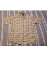 Dick Idol Southwestern Aztec Shirt Geometric Pattern Short Sleeve Button... - $14.43