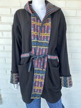 Johnny Was Jacket Tia Tribal Embroidered Hooded Anorak Coat Boho Size Me... - £164.35 GBP