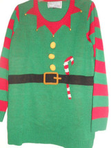 Derek Heart Plus Acrylic round neck Elf pulloverChristmas sweater &quot;1X&#39;        44 - £12.78 GBP