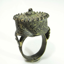 ANTIQUE 18TH -19TH C BRONZE Shield Ring - similar British Museum example... - $642.42