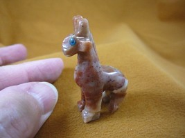 (Y-GIR-24) GIRAFFE African animal gem stone carving SOAPSTONE PERU love ... - $8.59