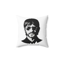 Ringo starr pop art 100 faux suede square throw pillow cover with pillow insert thumb200