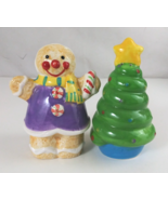 Adorable Christmas Gingerbread &amp; Christmas Tree Salt &amp; Pepper Shakers - $19.11 CAD