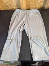 ralph lauren Size Petite Small Silver Polyester Stretch Pants - $17.82