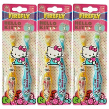 3-New Firefly Hello Kitty Manual Toothbrushes Soft Bristles Boys Girls - 6 QTY - £6.67 GBP