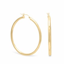 Huge 14K Yellow Gold Plated Hoop Earrings Women&#39;s Girls Fashion Jewelry Gift - £95.34 GBP