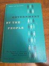Government By the People 4th Ed Hardcover Textbook Prentice Hall Burns 1960 - $130.45 MXN