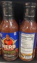 Herb Bbq Sauce mesquite sweet and spicy. 14oz lot of 2 - £27.22 GBP