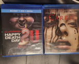 LOT OF 2 :CARRIE  [BLU-RAY/ NO DVD] +HAPPY DEATH DAY 2 U [BLU-RAY/DVD] - $8.90