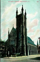 St Mary Church Providence RI Rhode Island UNP DB Postcard A4 - £6.34 GBP
