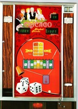 NSM Lowen Chicago Slot Machine Flyer Original German Text Vintage 2 Sides - £23.63 GBP