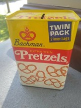 Bachman Pretzels Tin Can Coin Bank - $10.90