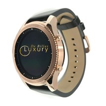 24K Rose Gold Plated Samsung Gear S3 Classic Smart Watch Custom - £515.62 GBP