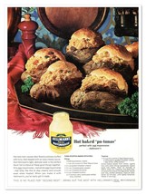 Hellmann&#39;s Mayonnaise Tuna-Stuffed Potatoes Recipe Vintage 1968 Magazine Ad - £7.63 GBP