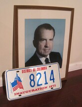 Richard Nixon Memorabilia Presidential Portrait  &amp; Inauguration License ... - $165.00