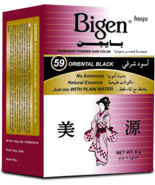 3 Pcs Bigen Permanent Powder Hair Color Dark Black  - £34.19 GBP