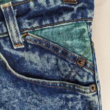 Levis Silver Tab Jeans USA Cal Fair Acid Wash Blue Green 30x32 Actual 30x33 - £87.67 GBP