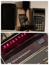 TI-55 Scientific Calcolatrice Manuale Custodia AC Cavo Texas Instruments... - $40.52