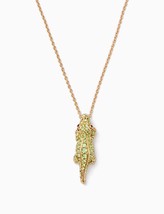 Kate Spade New York Swamped Pavé Alligator Mini Pendant Necklace w/ Ks Dust Bag - £39.28 GBP