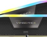 CORSAIR VENGEANCE RGB DDR5 RAM 64GB (2x32GB) 6400MHz CL32 Intel XMP iCUE... - $350.24