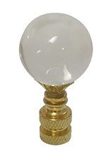 Royal Designs Large Clear Ball K9 Crystal 2.63&quot; Lamp Finial for Single L... - $26.68+