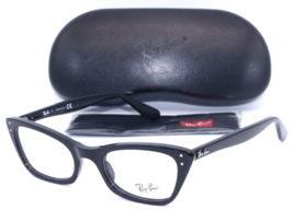 New RAY-BAN Lady Burbank Rb 5499 2000 Polished Black Authentic Eyeglasses 49-20 - £91.55 GBP