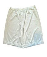 Vanity Fair Underglows Vintage Womens M 20&quot; Ivory Petti Leg Anti Static ... - $20.27 CAD