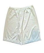 Vanity Fair Underglows Vintage Womens M 20&quot; Ivory Petti Leg Anti Static ... - £11.95 GBP