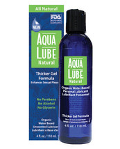 Aqua Lube Natural Organic Water-Based Personal Lubricant 4 Oz - £11.92 GBP