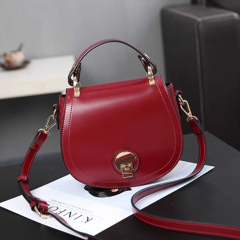 PU Leahter Women Bag New Retro Fashion Bag For Women Simple Handbag Shoulder Bag - $56.77