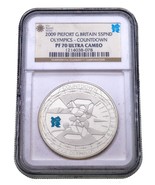 2009 Great Britain S5£ Piefort Olympics Countdown NGC PF70 Ultra Cameo CoA - $3,526.72 MXN