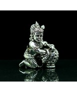 925 sterling silver baby krishna makkhan Gopala, Laddu Gopala figurine s... - $353.19 CAD