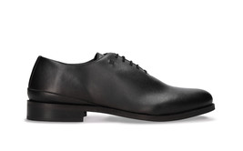 Chaussures véganes homme richelieu oxford plates Apple Skin noir habillé... - $168.22