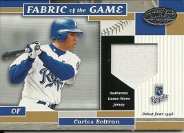 2002 Leaf Certified Materials Fabric Of The Game Debut C Beltran 129 Royals84/98 - £5.89 GBP