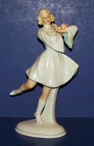 Stunning Vintage Schaubach Kunst Germany Porcelain Dancer 8 1/2&quot; Figurine - £67.54 GBP