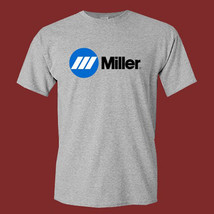 Miller Welding Equipment Logo Men&#39;s Grey T-Shirt Size S-5XL - £11.08 GBP+