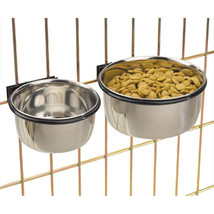 Classic Stainless Steel Bolt On Coop Cup Bowls For Dogs - Five Sizes To Choose  - £7.69 GBP+