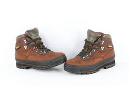 Vtg 90s Cabelas Womens 8.5 B Distressed Leather Goretex Waterproof Hikin... - $59.35