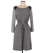 Ivanka Trump Black White Knee Length Dress Size Medium - $47.52