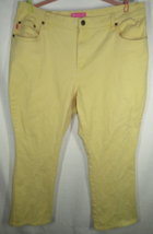 Woman Within Yellow Jeans Plus Size 18W - $27.49