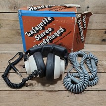 Lafayette Stereo Headphones SP-77 W Extension Cable &amp; Box - $36.58
