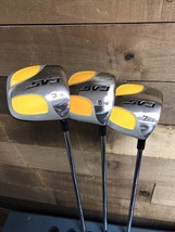 DEMO RH Big &amp; Tall Senior Men&#39;s SV3 Yellow Square Fairway 3 5 7 Wood Set... - £92.13 GBP