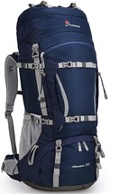 For Men And Women, Mountaintop 70L Internal Frame Hiking Backpack With Rain - £95.38 GBP