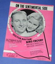 Bing Crosby Mary Carlisle Sheet Music Vintage 1938 On The Sentimental Side - £11.98 GBP