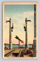 Gatun Locks Entrance Panama Canal gatun Lake Panama UNP Linen Postcard E16 - £10.79 GBP