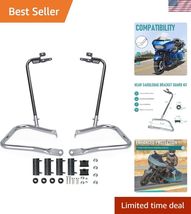 Touring Rear Saddlebag Bracket Guard Bars Compatible with 2014-up Harley... - $125.77