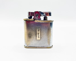 1950&#39;s Vintage Ronson Lighter w/Diagonal design + monogram JJS, mfr Newa... - $19.30