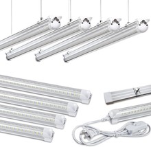 8Pack 4Ft Led Shop Light Garage Lights,50W 6000K 7500Lm White, Plug And ... - $103.99