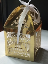 100*Metallic Gold Cake box,Wedding favor box,Cupcake Gift Packaging Boxes - $34.00